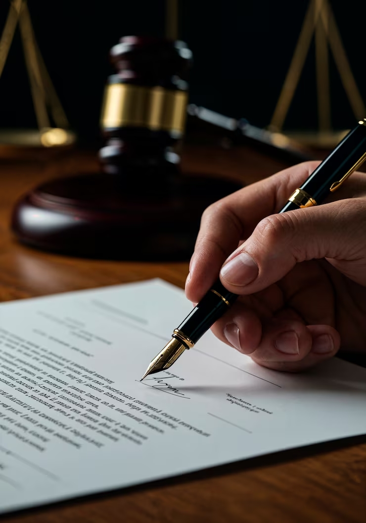 Entrada de la notaría